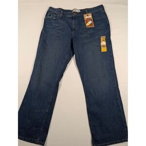 Levi Strauss Women's Signature Mid‑Rise Bootcut Jeans 37 Short Blue Stretch